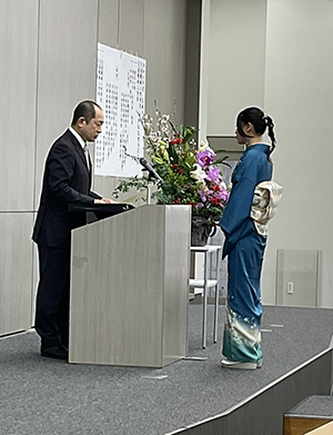 卒業証書授与風景1