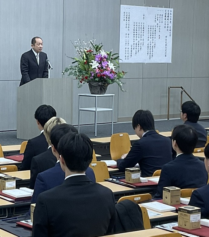 卒業証書授与の様子